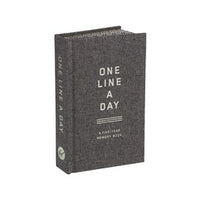 Charcoal Canvas One Line a Day:  A Five-Year Memory Book