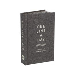 Charcoal Canvas One Line a Day:  A Five-Year Memory Book