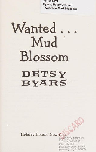 Wanted...Mud Blossom