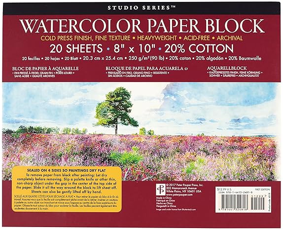 Studio Series Water Color Paper Block
