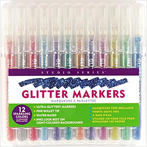 Studio Series Glitter Marker Set (12-piece set)